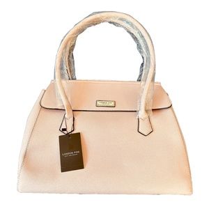 **WOW**London Fog-Maille Textured Tote Bag-Pink Caviar Emboss-NWT-Retail $98.